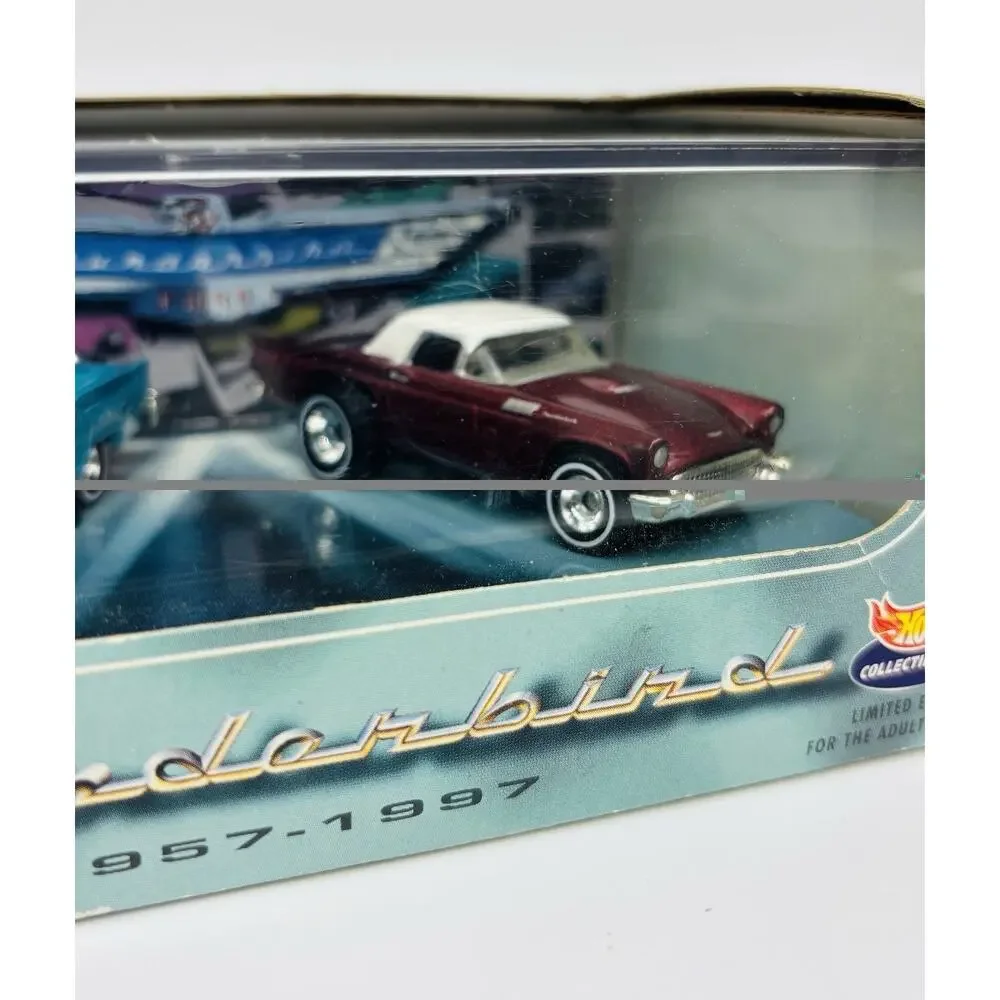 Hot Wheels 40th Anniversary 1957-1997 Ford Thunderbird 2-Seat Set 16989 NIB